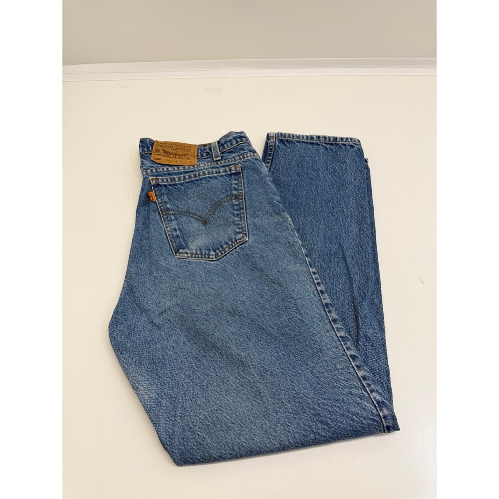 Vintage Levi's Orange Tab 550 Relaxed Fit 36x32 Blue Jean